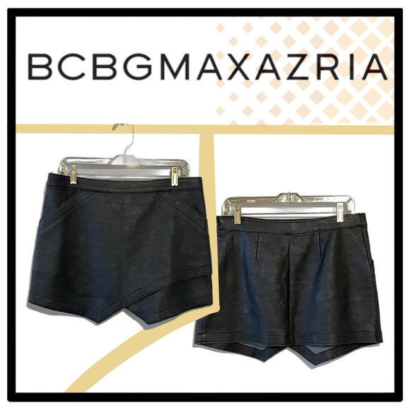 BCBG MazAzria faux leather mini skirt - Picture 1 of 3